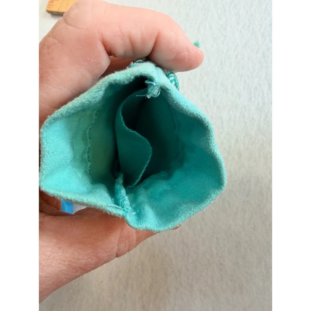 Tiffany & Co Blue Paper Gift Bag and Drawstring Jewelry Pouch Set